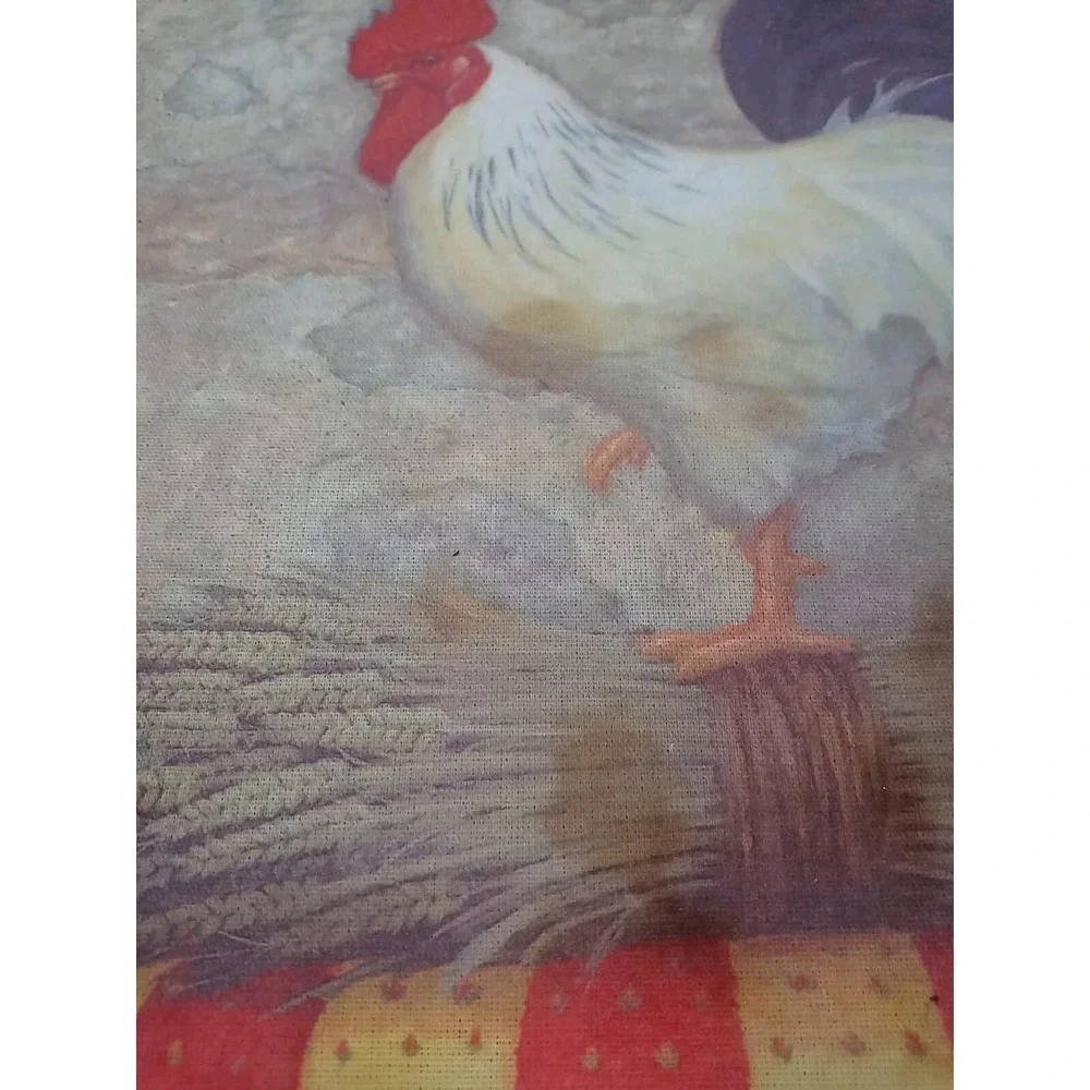 Lot Of 2 Vintage‎ Rooster Placemats Country Hen Farmhouse Table Decor Placemats